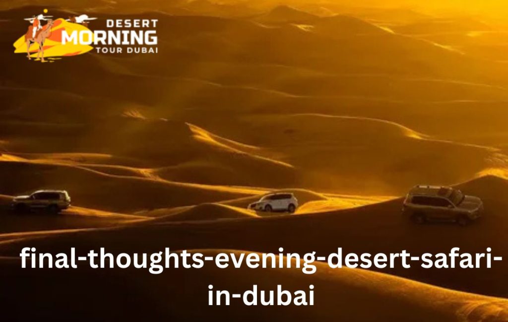 Final Thoughts-Evening Desert Safari in Dubai 