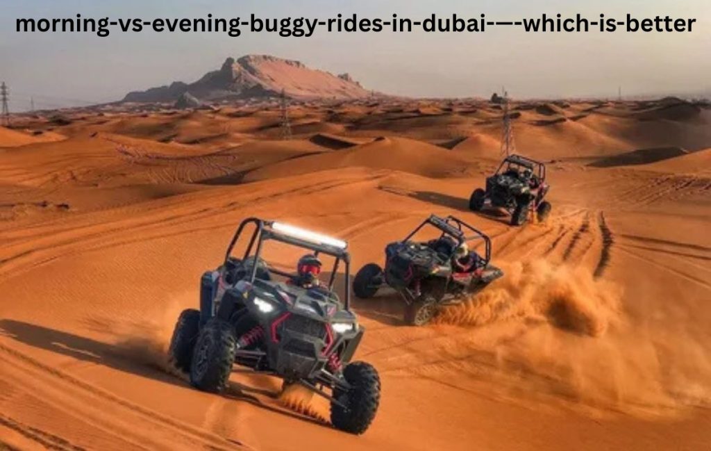 Morning vs Evening Buggy Rides in Dubai — Which Is Better?