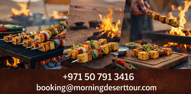 Preparing of gluten free jain food Desert Safari with Gluten Free Food Packages