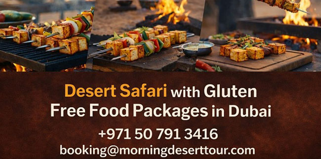 Preparing of gluten free jain food Desert Safari with Gluten Free Food Packages