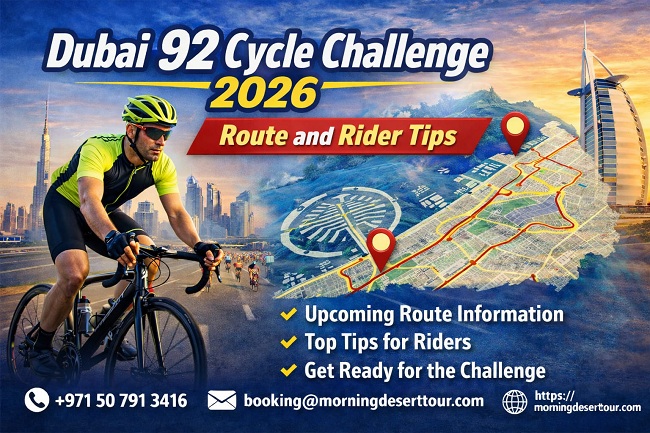 Routes and rider tips for Dubai 92 Cycle Challenge 2026 Event